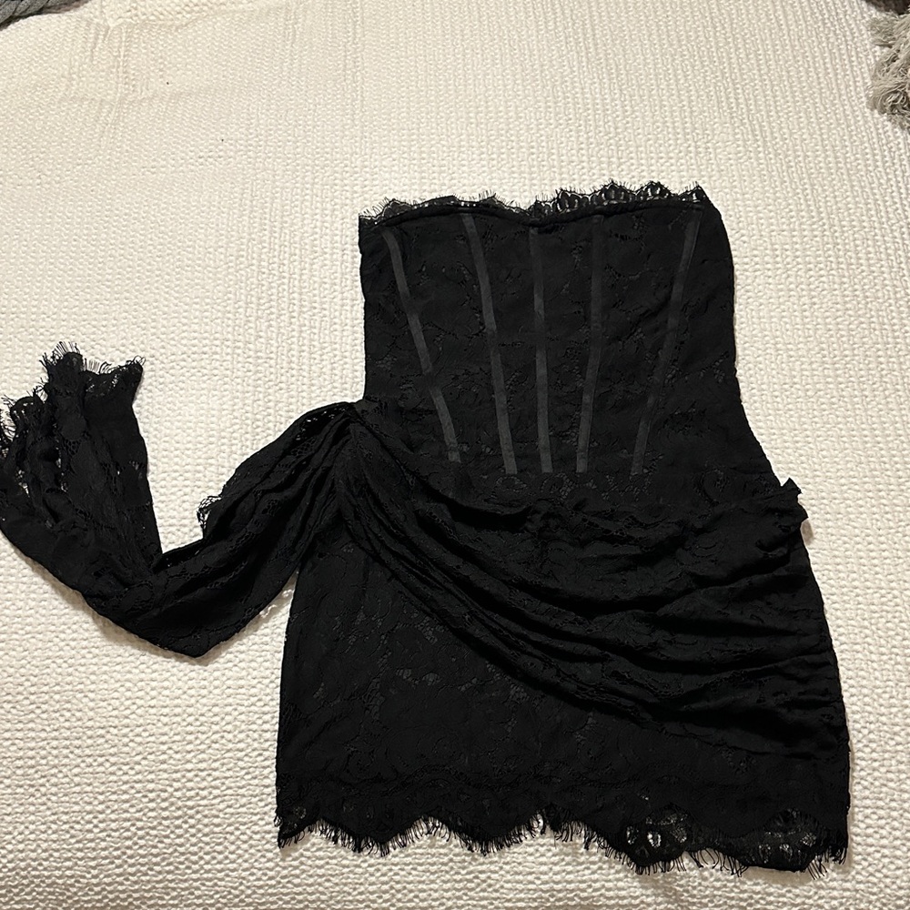 Cider Black Lace Corset Top